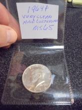 1964 P Mint Silver Kennedy Half Dollar
