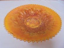 Vintage Northwood Marigold Carnival  Good Luck Plate