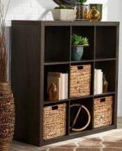 Better Homes&Gardens 9-Cube Tobacco Oak Storage Organizer- MSRP $132.94