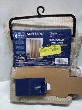 Sun Zero 100% Blackout Panel Pair Back Tab Panels 37” x 84”