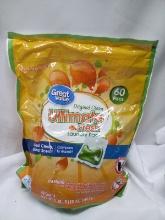 60Cnt Bag of Great Value Original Clean Ultimate Fresh Laundry Pacs