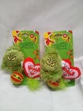 Qty 2 Grinch 3 Pack Cat Toys