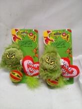 Qty 2 Grinch 3 Pack Cat Toys