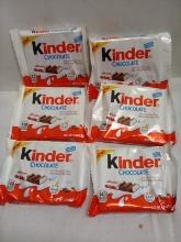 Qty 6 Kinder Chocolate 1.8oz
