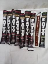 Qty 9 Fatty Smoked Meat Stick 2oz- Qty 8 Honey BBQ/ Qty 1 Jalapeno