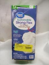 40Cnt Box of Great Value 13Gal. Sustainable String Flex