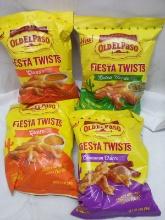Qty 4 Fiesta Twists- Qty 1 Salsa Verde/ Qty 1 Cinnamon Churro Qty 2 Queso