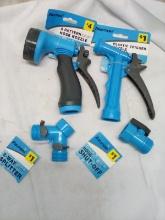 8 Pattern Hose Nozzle/ Plastic Trigger Nozzle/ 2 Way Splitter/ Hose Shut Off