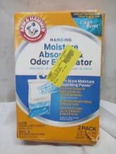 Hanging Moisture Absorb & Odor Eliminator 2 pack Clean Burst