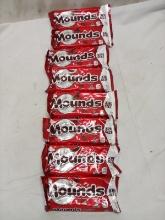 Lot of 8 King Size Mounds Dark Chocolate and Coconut Snacks