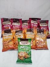 Lot of 10 Assorted Flavor Snyders Pretzel Pieces