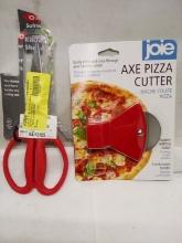 Axe Pizza Cutter/ Kitchen Scissors