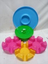 Chip & Dip Tray/ Tortilla Holder/ Qty 3 Taco Holders