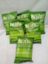 Lot of 6 Kettle Brand 2oz Jalepeno Potato Chips