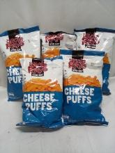 Lot of 5 Uncle Rays 3.625oz Bags of Cheese Puff Snacks