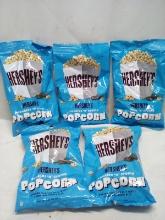 Lot of 5 Hersheys 2.25oz Snack Bags of Cookies N Creme Popcorn
