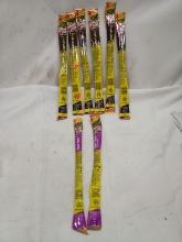 Lot of 8 Monster Size Slim Jim Meat Sticks- (6) Hot AF, (2) Teriyaki