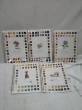 5 Assorted Watercolor Workbooks