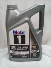 Single 5Qt Mobil1 10W-30 Motor Oil Jug