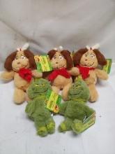 Lot of 5 Assorted Grinch Character Dog Toys
