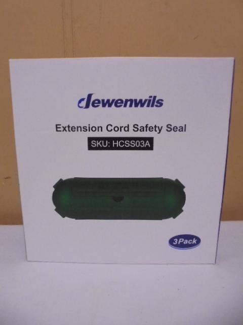 3 Pack of Brand New Extention Cord Safety Seals