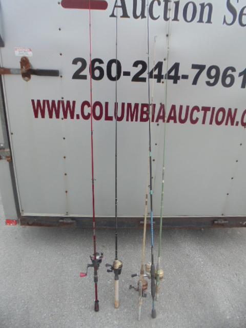 Group of 5 Assorted Rod & Reels