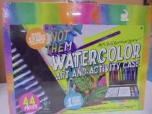 Art 101 44pc Watercolor Art & Activity Case