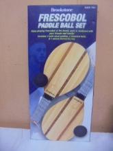 Brookstone Frescobol Paddle Ball Set