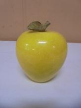 Solid Marble Apple Paperweight