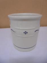 Longaberger Woven Traditions Heritage Blue Crock