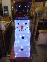4pc Stacking Lighted Snowman
