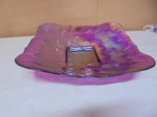 Beautiful Handmade Ackam Large Art Glass Bowl