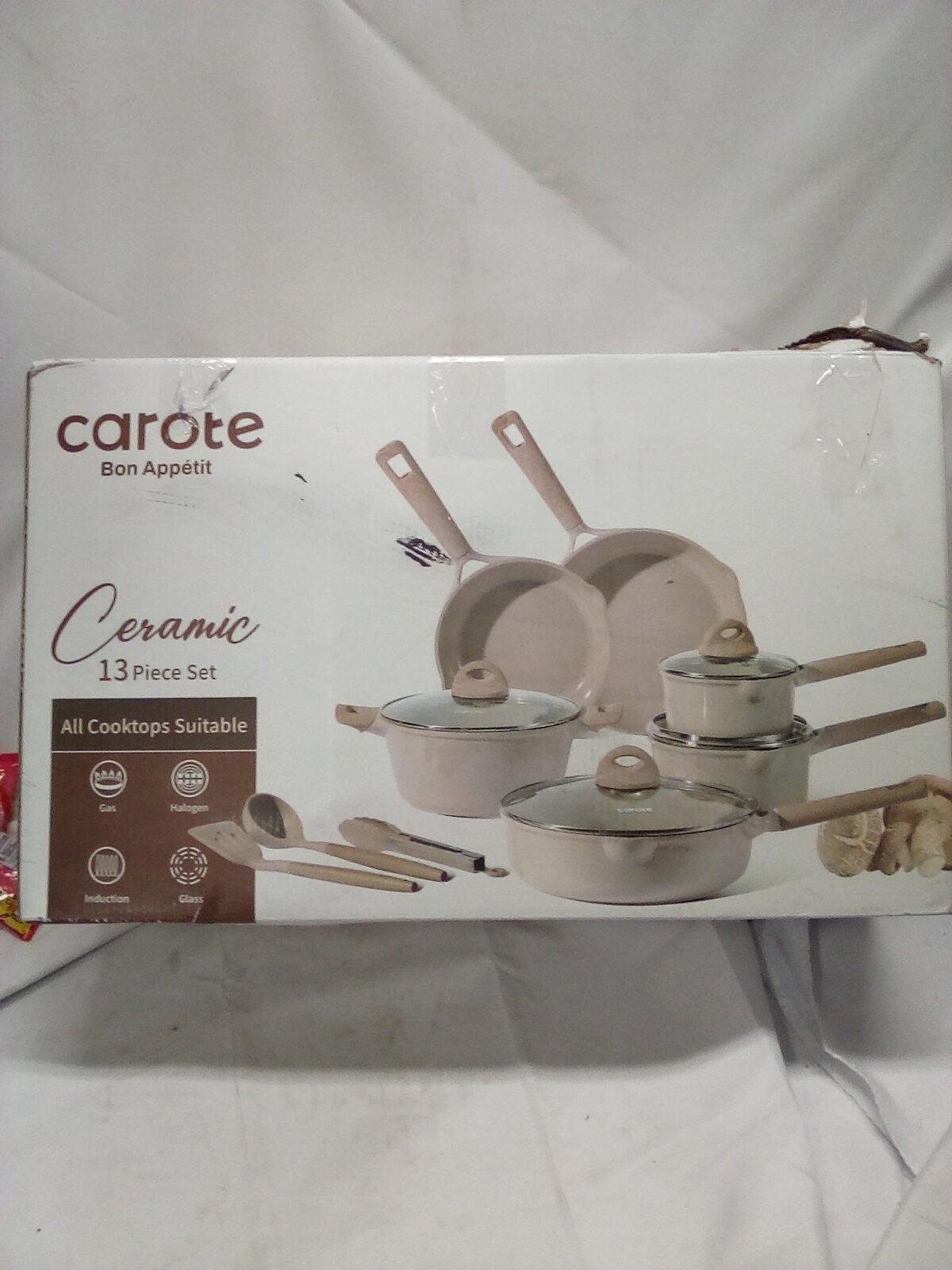 Carote Ceramic 13pc Cookware Set
