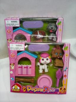 Qty 2 Puppy Pet 8pc Ages 3+