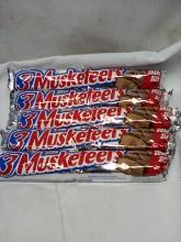Qty 5- 3 Musketeers Share Size- 2 Bars