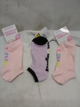Qty 3 Women No show Socks Shoe Size 5-10
