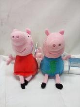 Qty 2 Peppa Pig Plush