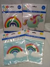 Qty 2 Zip Top Treat Bags 16ct/ Qty 2 Foil Balloons