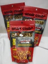 Qty 3 Hot Ones Tangy Chili Snack Mix 4.5oz