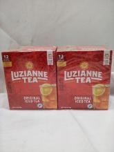 Qty 2 Luzianne Tea Gallon Size Tea Bags 12ct