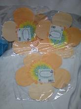 Qty 3- 8ct Flower Placemats 13.75” diameter