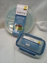 Large Snap Lid Container |  Meal Prep Round Food Containers 5pack