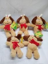Lot of 5 Assorted Rattle Dog Chew Toys- Max from The Grinch Movie