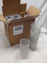 Full Case of 24 Grey Plastic Tumbler Glasses