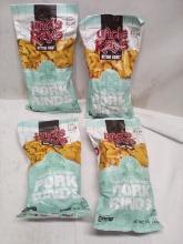 Lot of 4 Uncle Rays 2oz Bags of Country Style Fried Pork Rinds