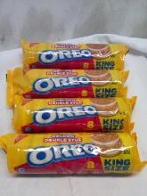 Lot of 4 King Size Golden Double Stuf Oreo Packs