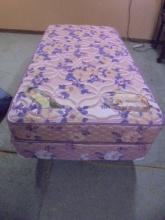 Twin Size Bbed Complete w/ Orthopedic Supreme Double Pillow Top Mattress Set