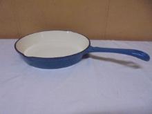 Porcelain Over Cast Iron Skillet