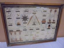 Beautiful Nautical Knot Framed Wall Art