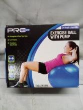 24” Exercise Ball with Pump with foot pump